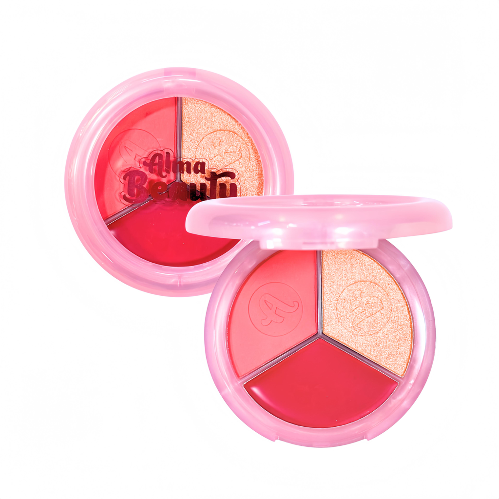 [ABM024] PALETA DE RUBORES PINK PETAL ALMA BEAUTY (TONO 01)