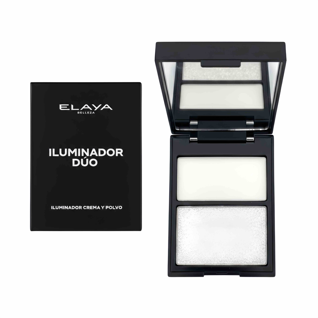 DÚO ILUMINADOR EN CREMA Y POLVO ELAYA BELLEZA (ARENA LUNAR 01)