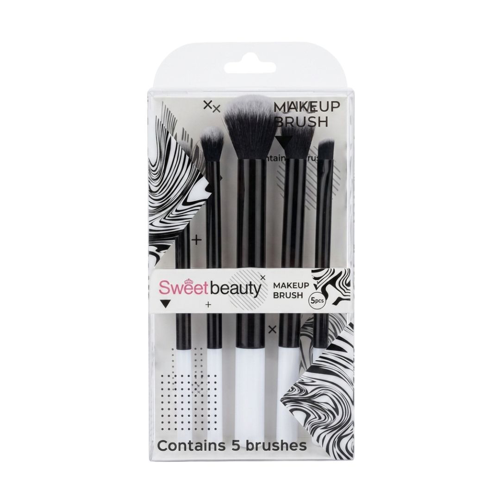 [SZ1806] KIT BROCHAS DE MAQUILLAJES X5 UNIDADES SWEET BEAUTY