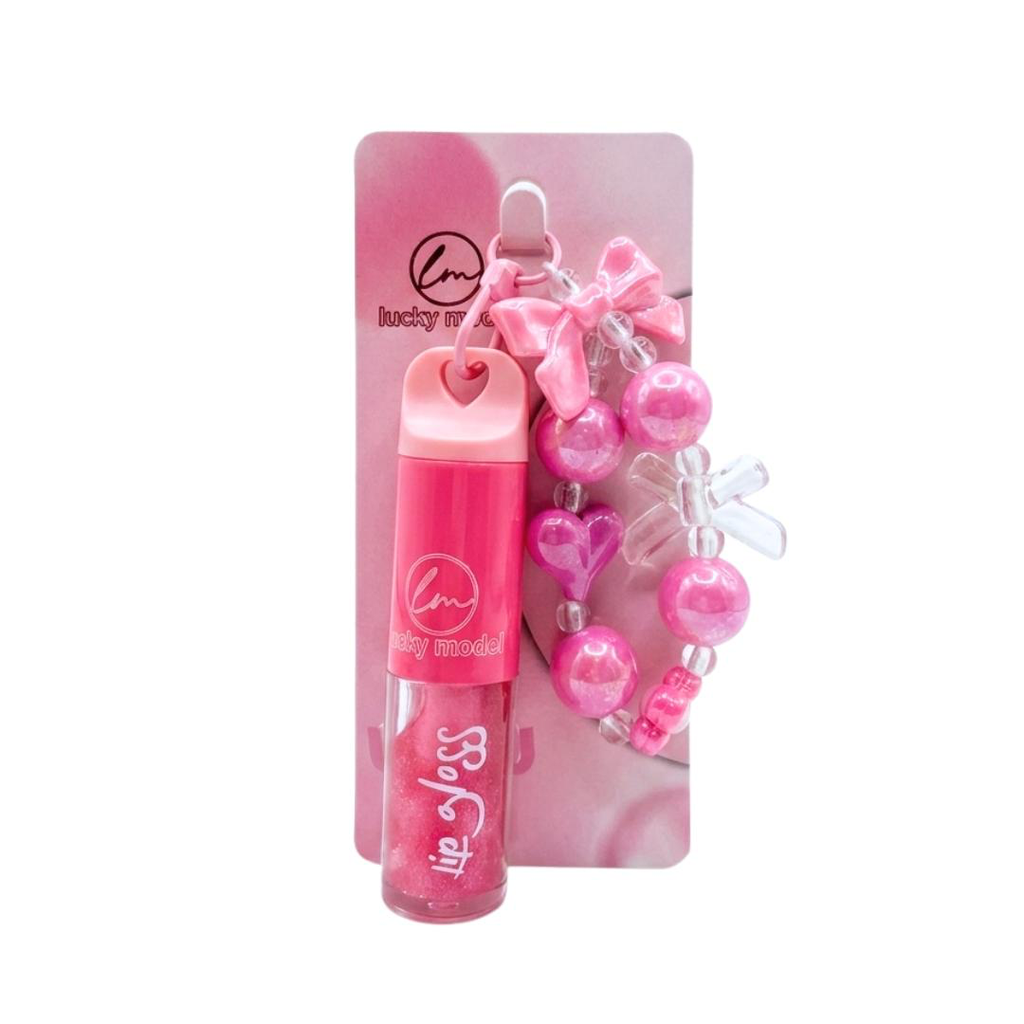 [ML8069] LIP GLOSS CON LLAVERO LUCKY MODEL