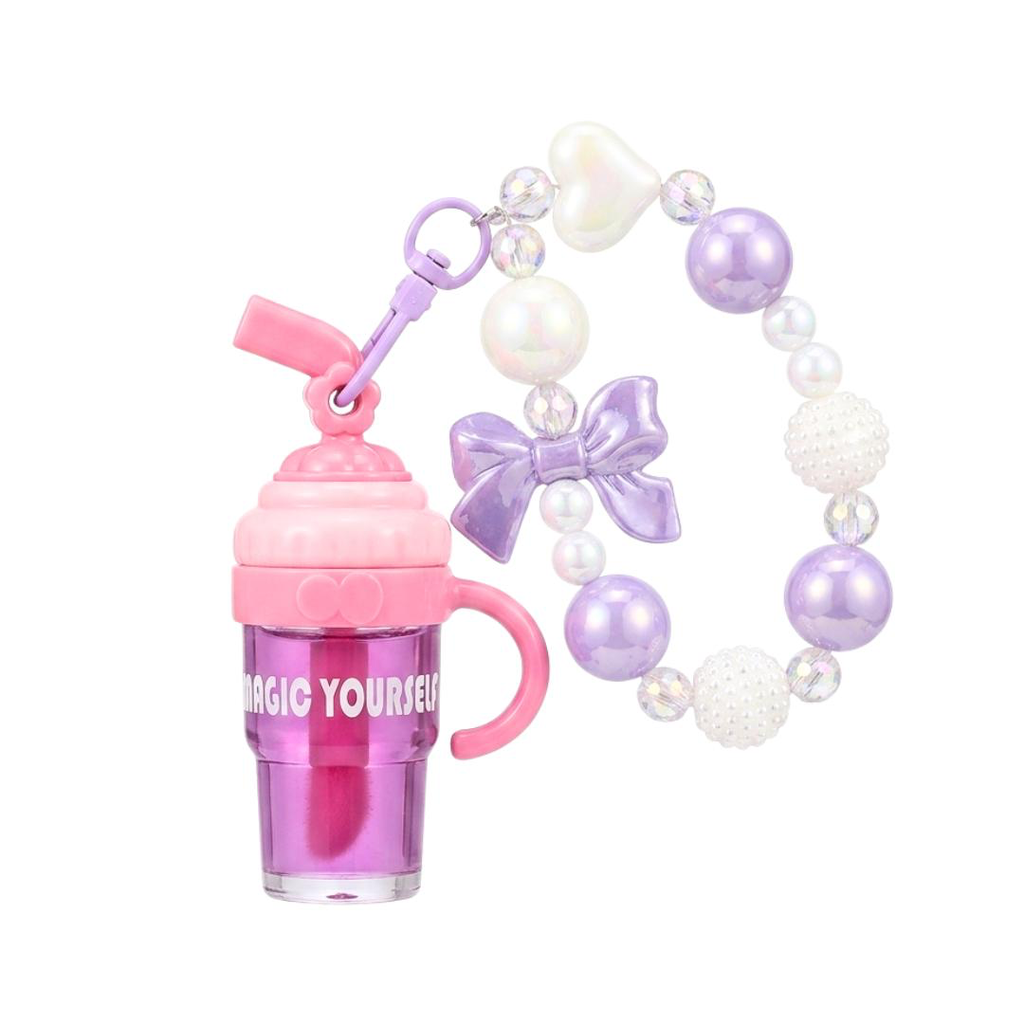 [LC572] LIP GLOSS CON LLAVERO FRESH JUICE  MAGIG YOUR LIFE *