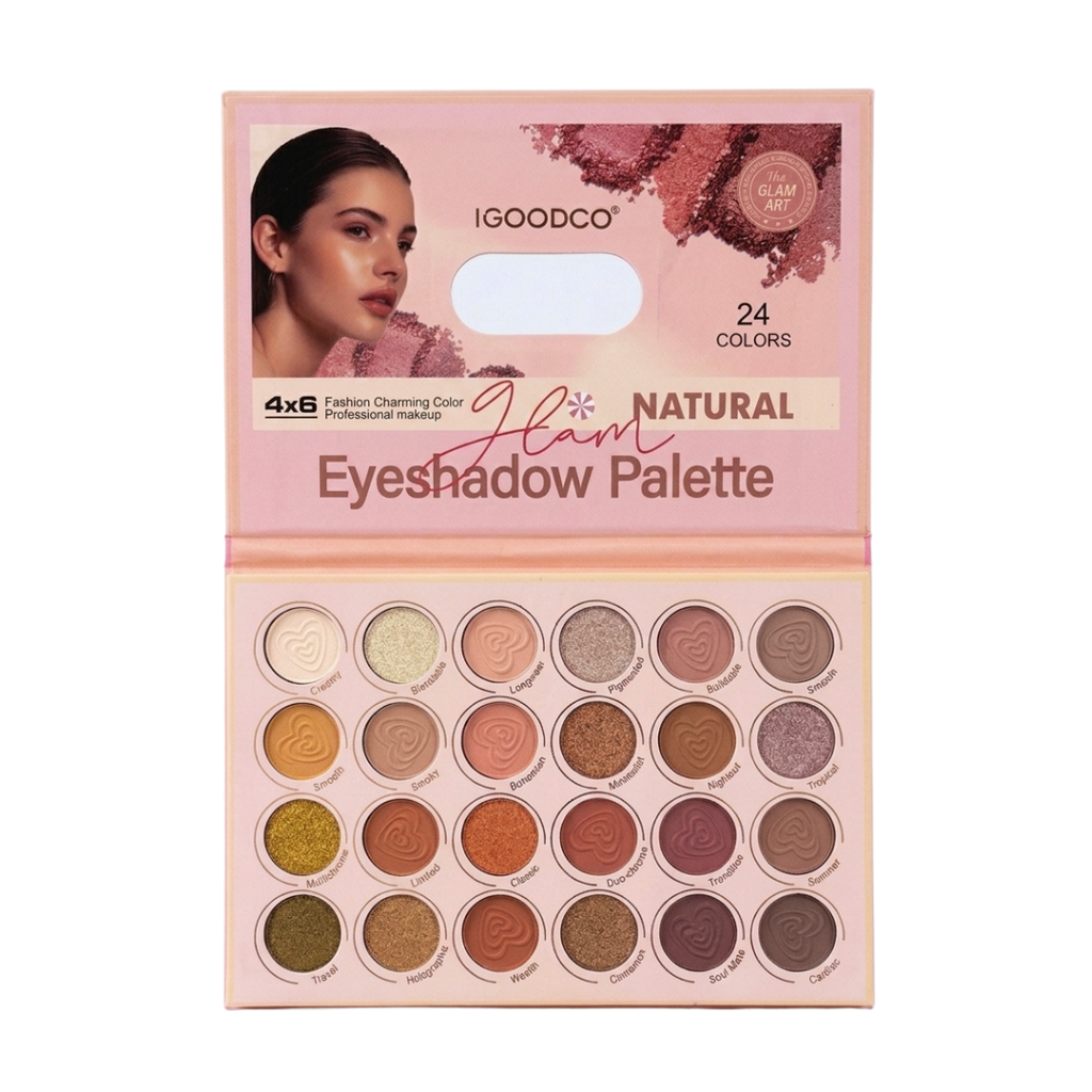 PALETA DE SOMBRAS GLAM 24 TONOS IGOODCO