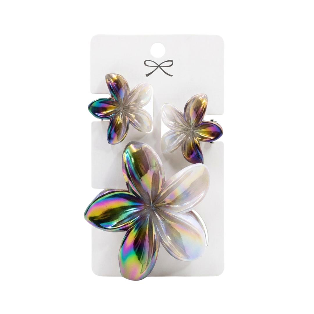 KIT DE CLIPS FLORALES PARA EL CABELLO X3 UNIDADES