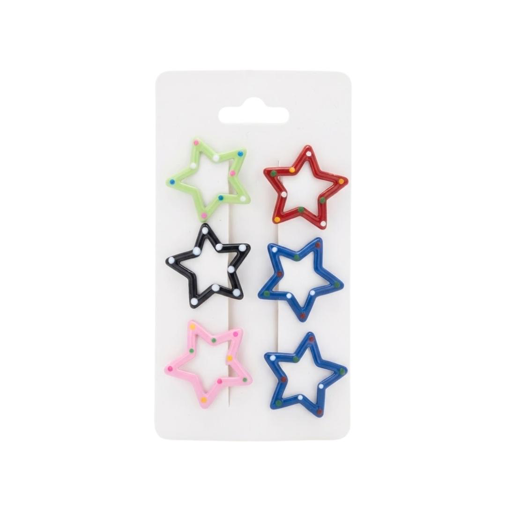 KIT DE GANCHOS ESTRELLAS CON PUNTOS