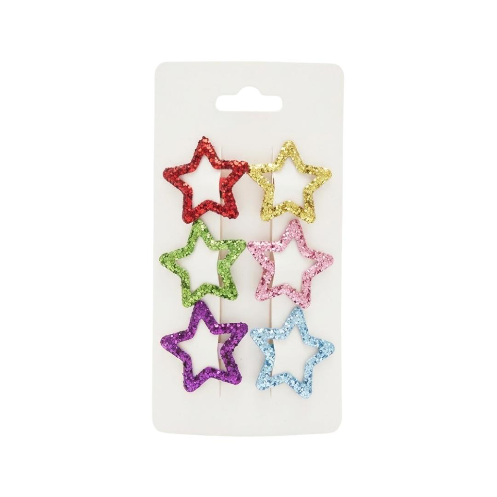 KIT DE GANCHOS ESTRELLAS ESCARCHADAS