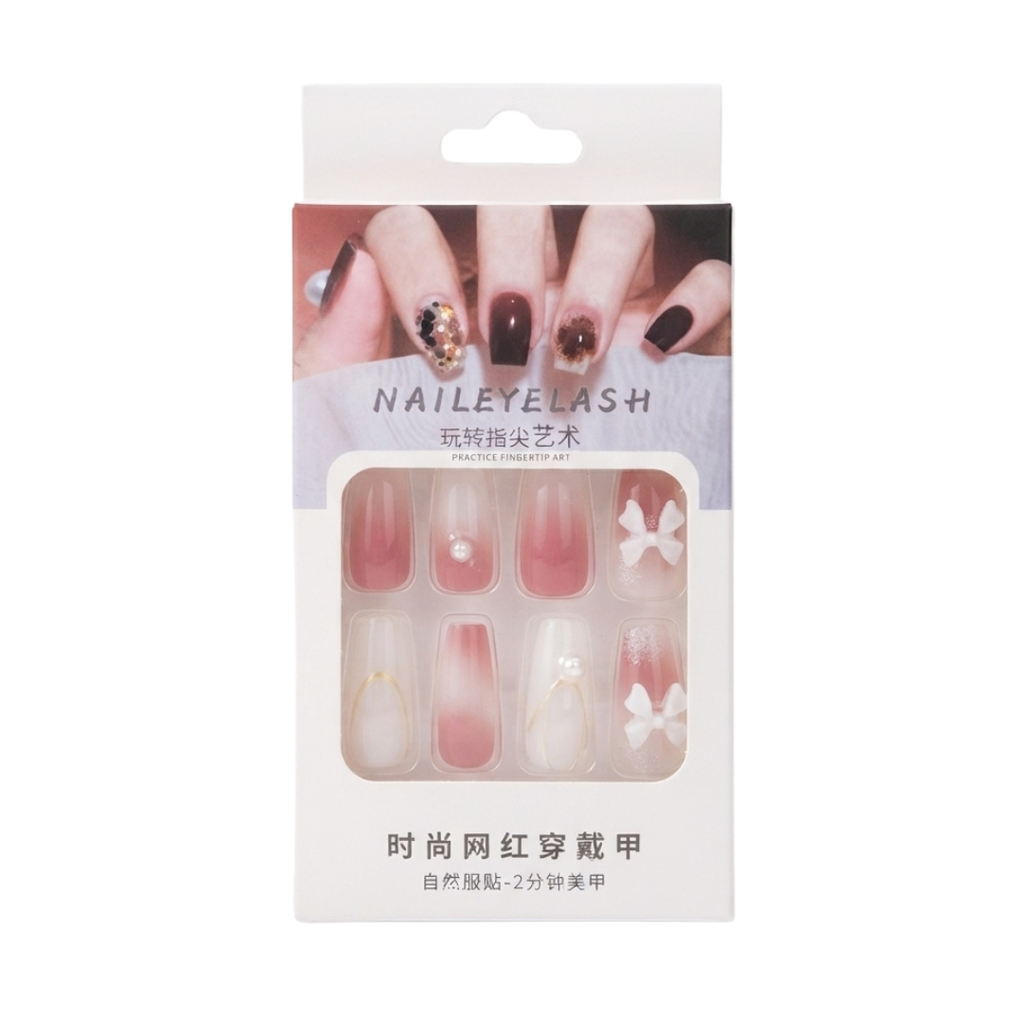 KIT DE UÑAS POSTIZAS NAILEYELASH