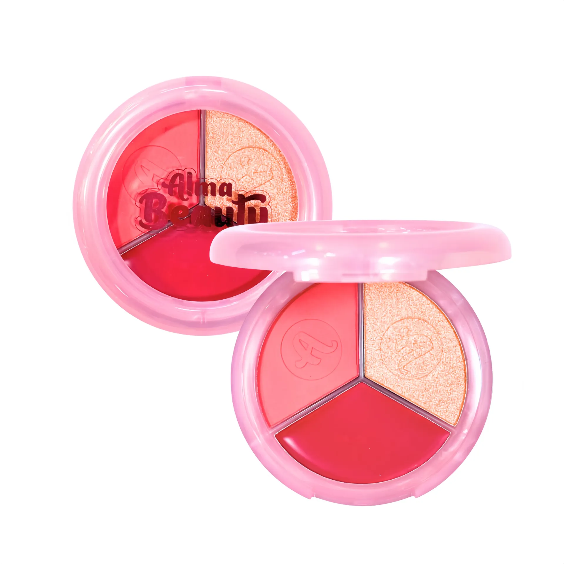 PALETA DE RUBOR + ILUMINADOR | ALMA BEAUTY (TONO 01)