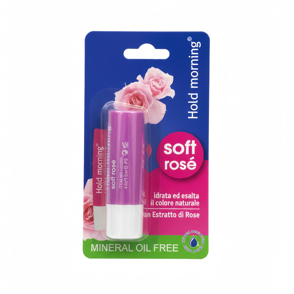 [HB5551-1] BÁLSAMO HIDRATANTE DE LABIOS HOLD MORNING (SOFT ROSE)