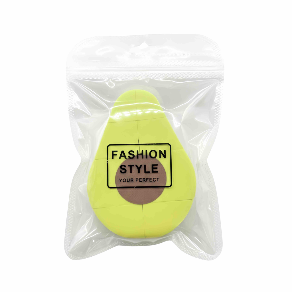 ESPONJA DE MAQUILLAJE EN FORMA DE AGUACATE