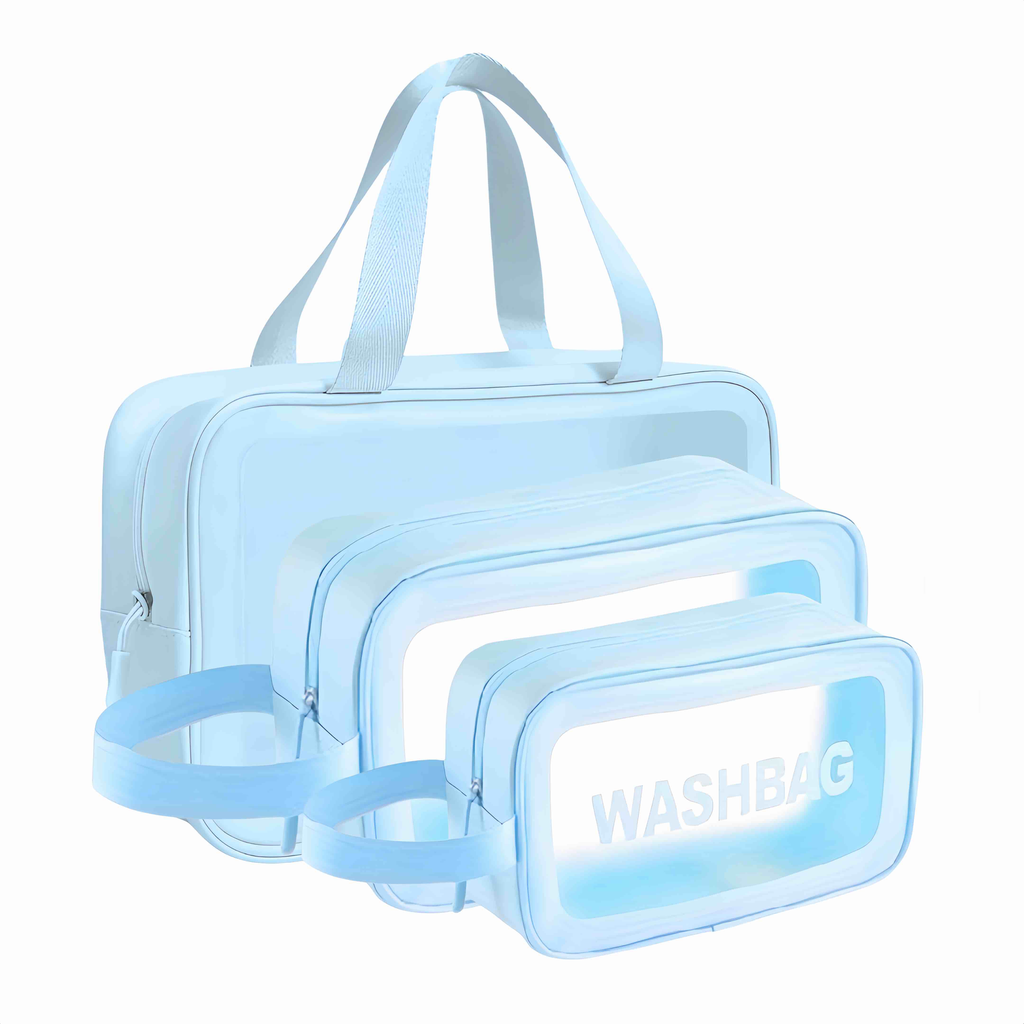[HC0416] KIT DE COSMETIQUERAS WASHBAG X3 UNIDADES#