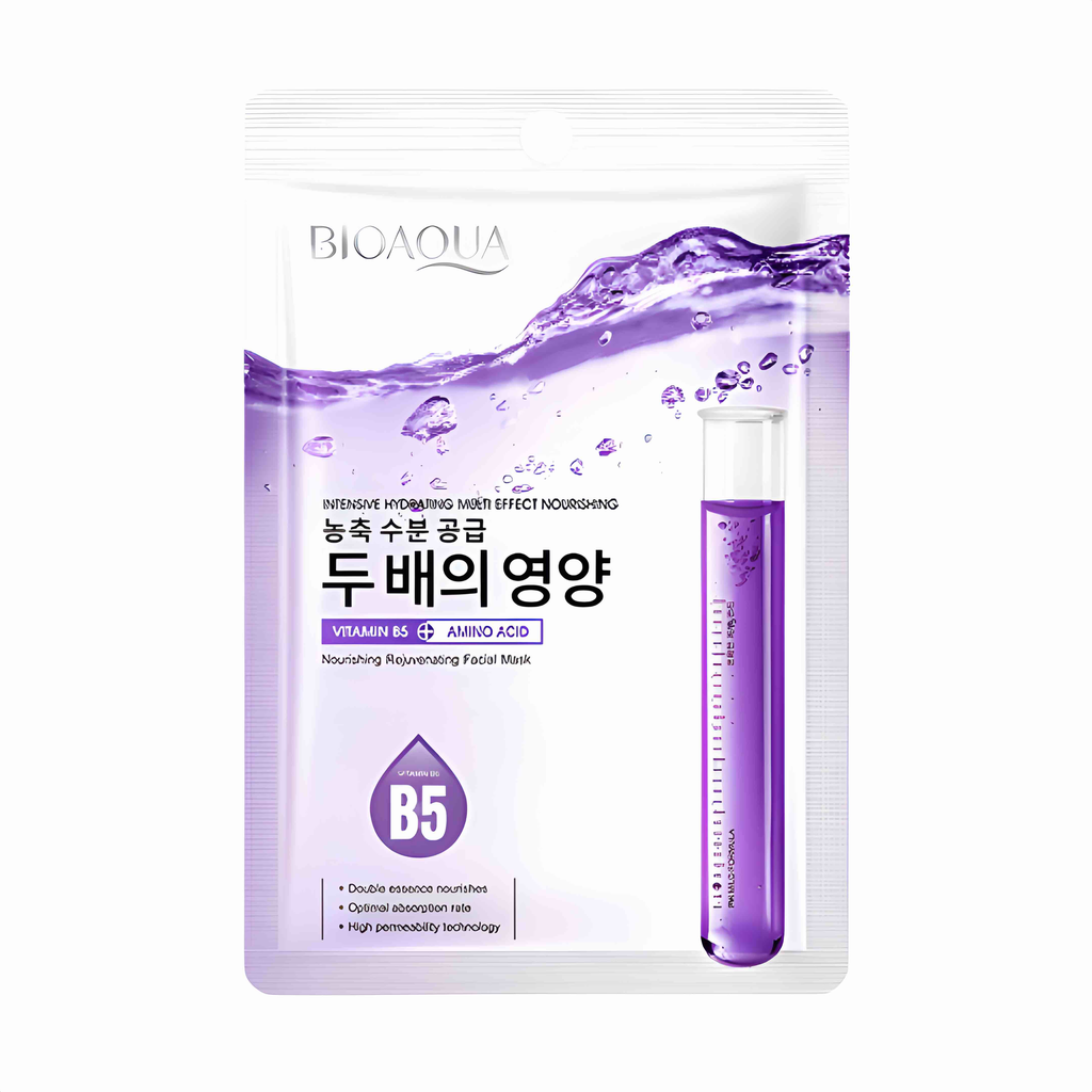 MASCARILLA EN VELO VITAMINA B5 Y AMINOÁCIDOS BIOAQUA