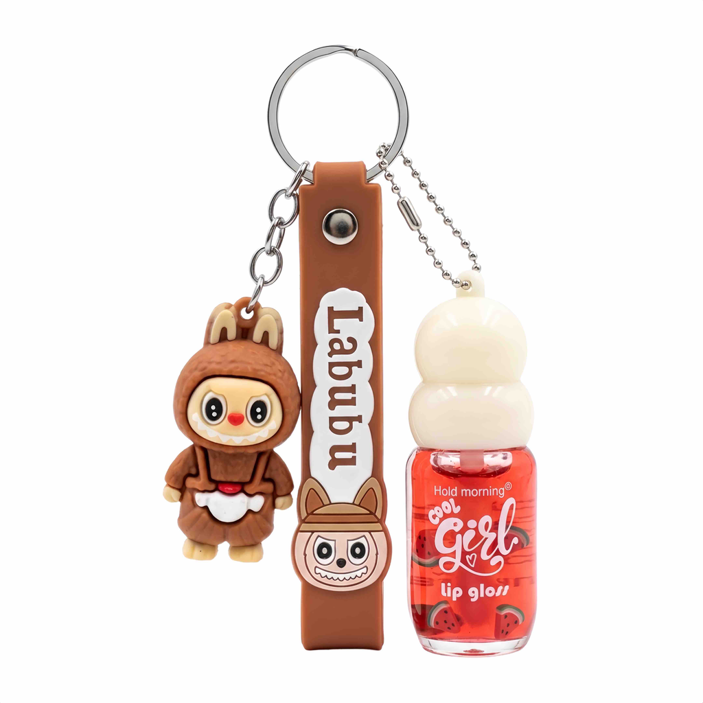 [HL6236] LIP GLOSS CON CHARM LABUBU HOLD MORNING